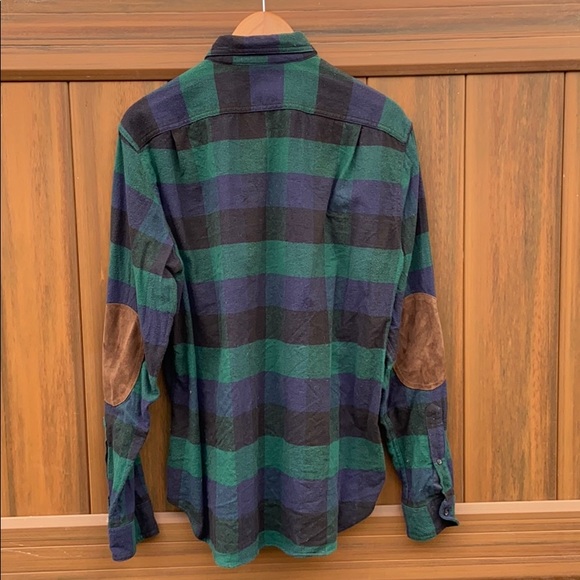 J. Crew 30% wool 70% cotton patch elbows flannel